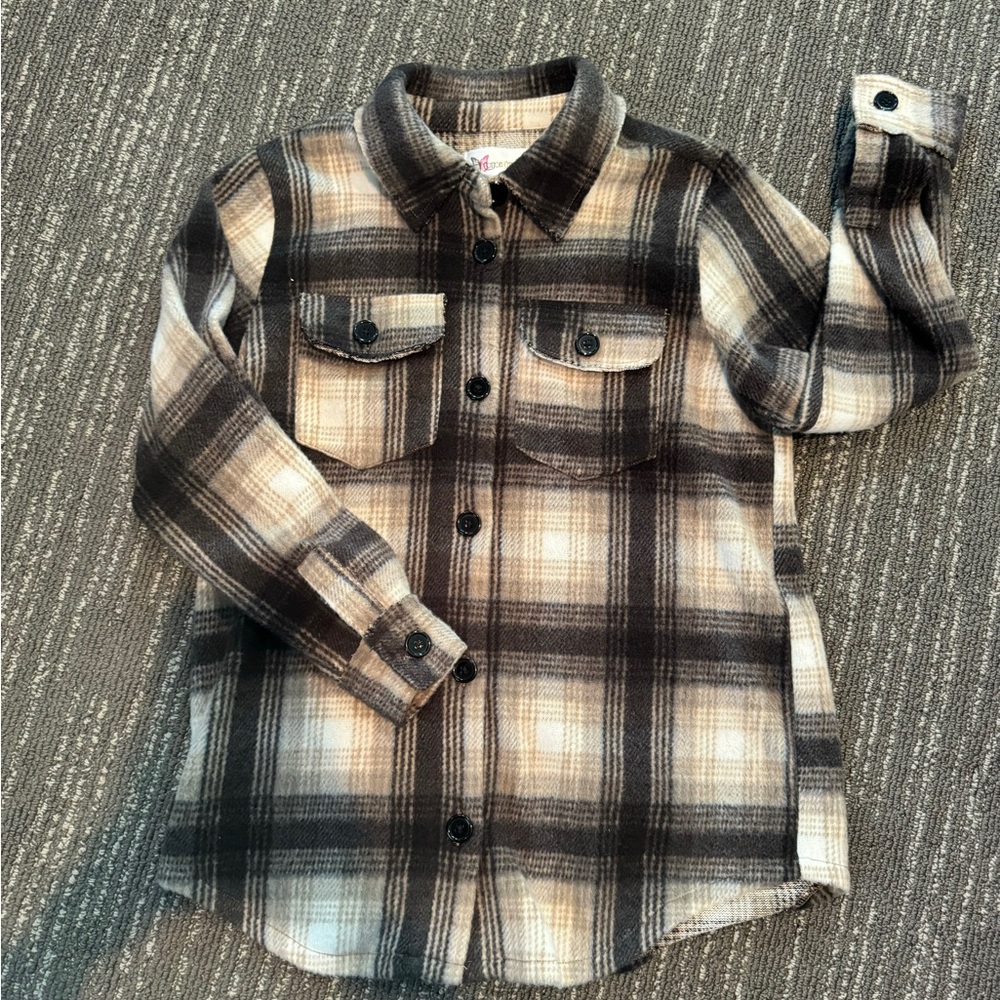 Cotton Emporium Shades of Brown Flannel Shacket